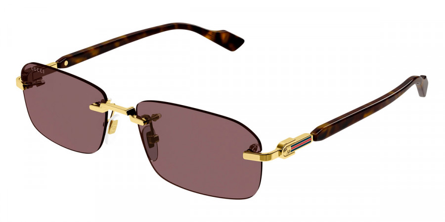 Color: Gold/Havana (002) - Gucci GG1221S00256