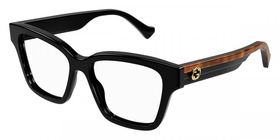 Color: Black/Havana (004) - Gucci GG1302O00455