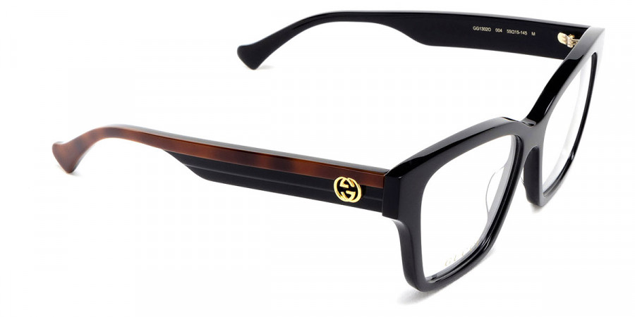 Color: Black/Havana (004) - Gucci GG1302O00455