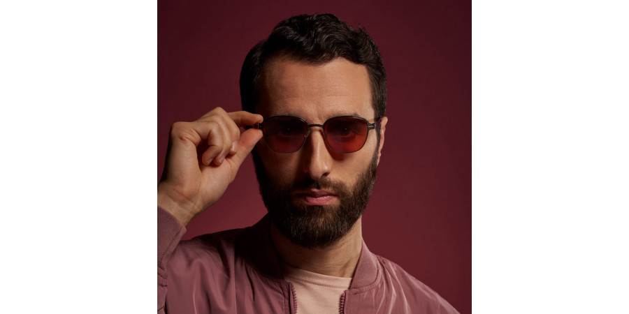 Ic! Berlin Aiden Shiny Bronze Sunglasses Lifestyle Shot