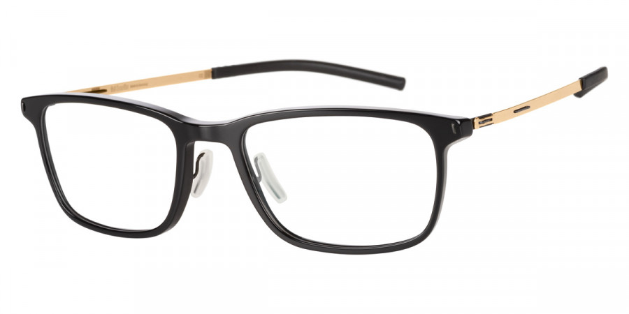 Ic! Berlin Akito Black Eyeglasses Side View