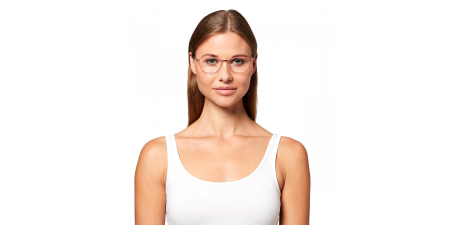 Ic! Berlin Aliza 2.0 Rogochi Circle Eyeglasses On Female Model