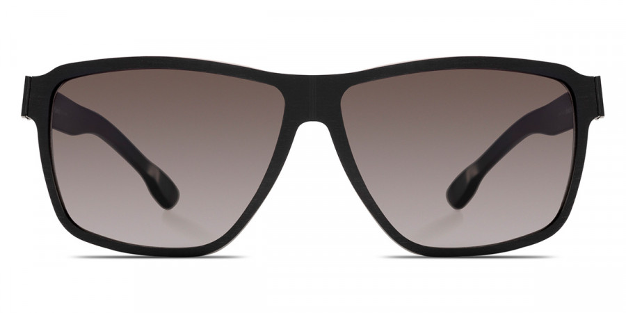 Ic! Berlin Alpha Black-Rough Sunglasses Front View