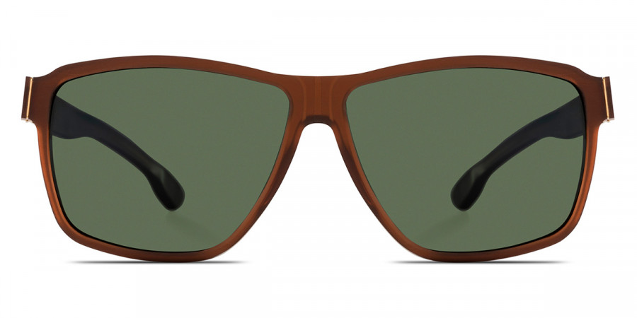 Ic! Berlin Alpha Mahagony-Rough Sunglasses Front View