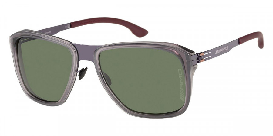 Ic! Berlin AMG 07 Aubergine-Gray Sunglasses Side View