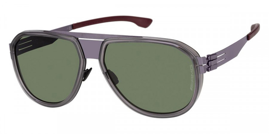 Ic! Berlin AMG 10 Aubergine-Gray Sunglasses Side View