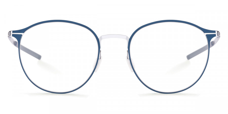 Ic! Berlin Amihan Harbour Silver Circle Eyeglasses Front View