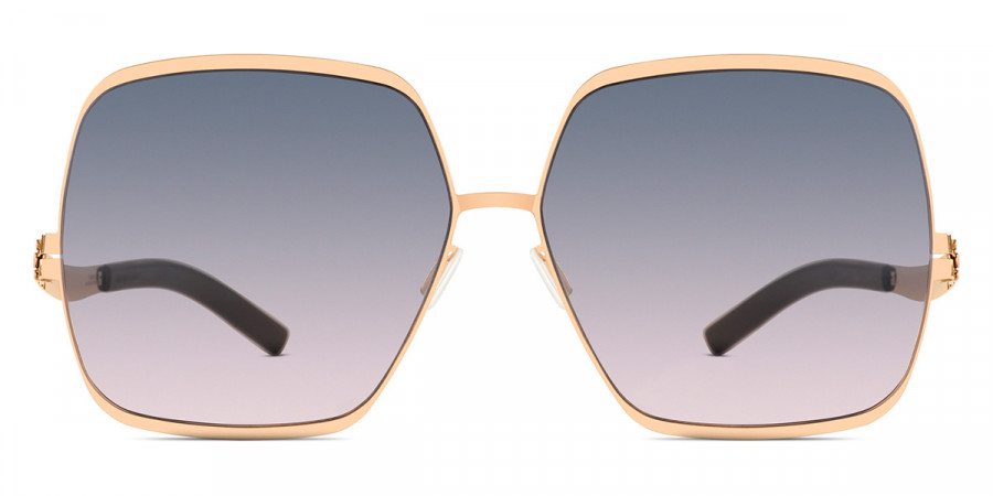 Ic! Berlin Angelina T. Rosé-Gold Rosé-Gold Sunglasses Front View