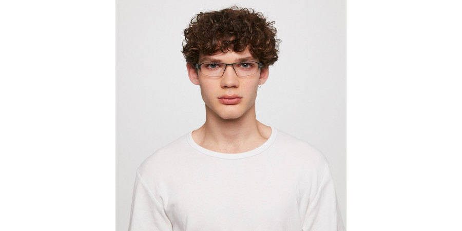 Ic! Berlin Arne 2.0 Gunmetal Eyeglasses On Male Model