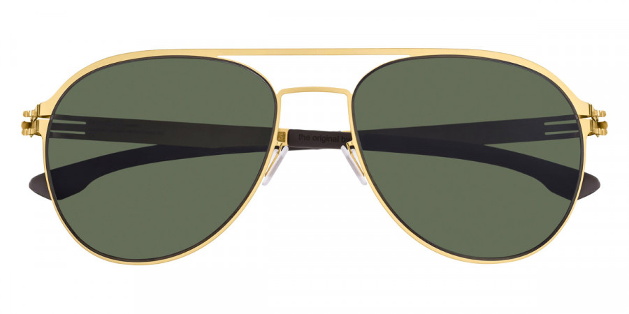 Ic! Berlin Attila L. Matt-Gold Sunglasses Front View