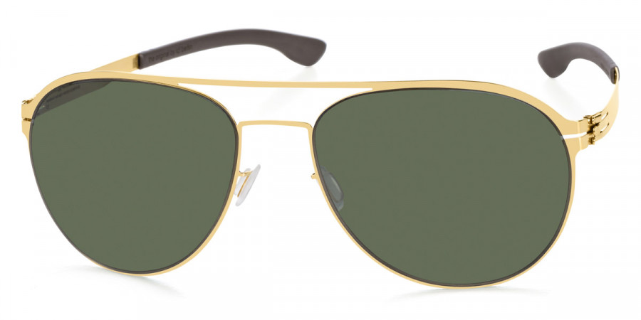 Ic! Berlin Attila L. Matt-Gold Sunglasses Side View