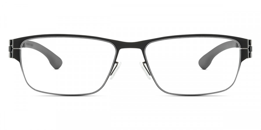 Ic! Berlin Basti S. Black Eyeglasses Front View