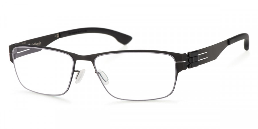 Ic! Berlin Basti S. Black Eyeglasses Side View