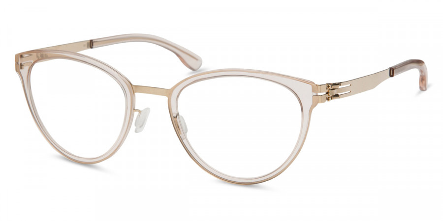 Ic! Berlin Beate J. Rosé-Gold-Ice-Tea Eyeglasses Side View