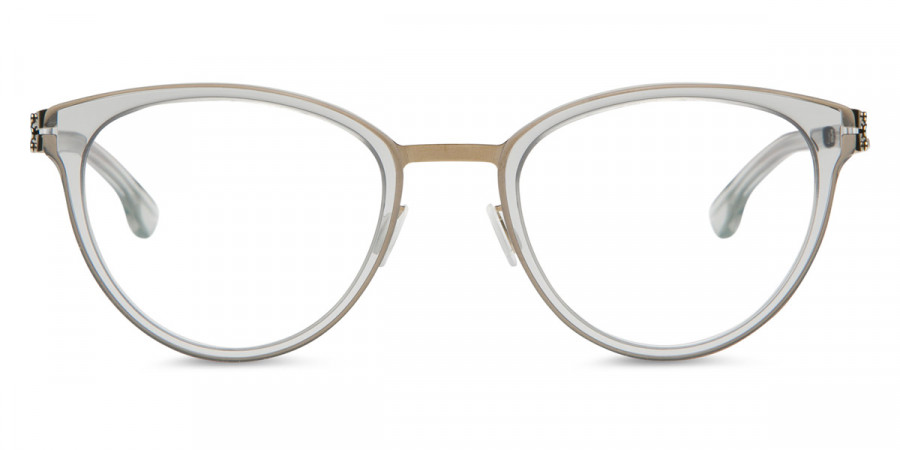 Ic! Berlin Beate J. Shiny-Bronze-Sky-Gray Eyeglasses Front View