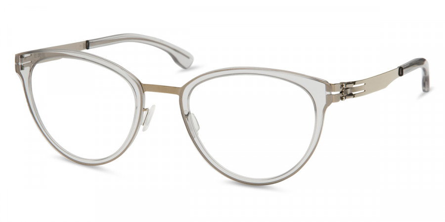 Ic! Berlin Beate J. Shiny-Bronze-Sky-Gray Eyeglasses Side View