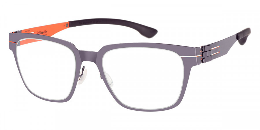 Ic! Berlin Bo Shiny Aubergine/Flame Eyeglasses Side View