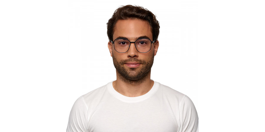 Ic! Berlin Bradly H. Black Eyeglasses On Male Model