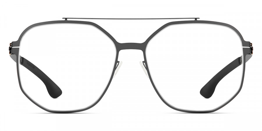 Ic! Berlin Bradly H. Gun Metal Eyeglasses Front View