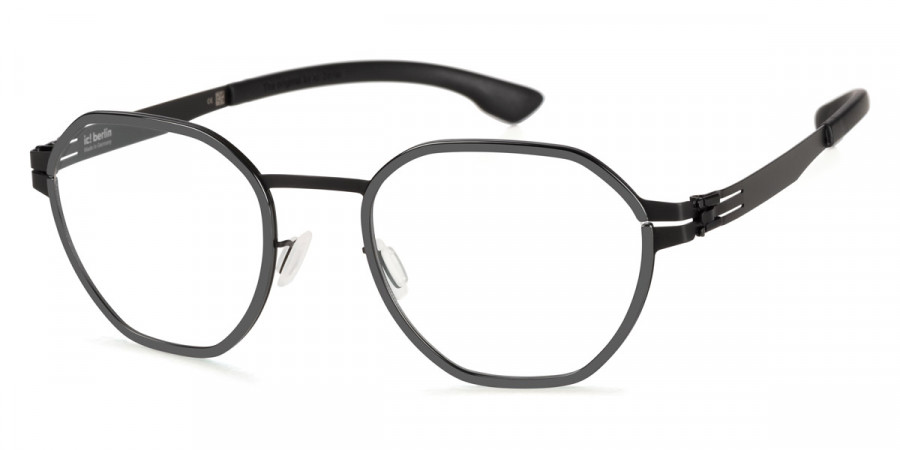 Ic! Berlin Carbon Black-Gun-Metal Eyeglasses Side View