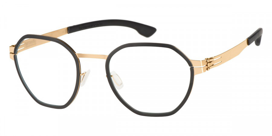 Ic! Berlin Carbon Rose-Gold-Black Eyeglasses Side View