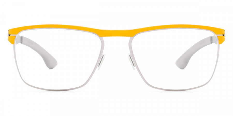 Ic! Berlin Central Chrome-Yellow Eyeglasses Front View