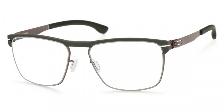 Ic! Berlin Central Graphite-Dark-Green Eyeglasses Side View