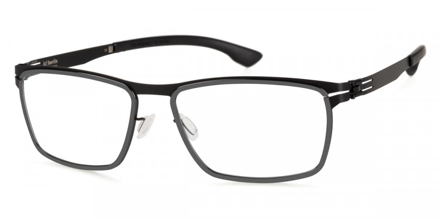 Ic! Berlin Chromium Black-Gun-Metal Eyeglasses Side View