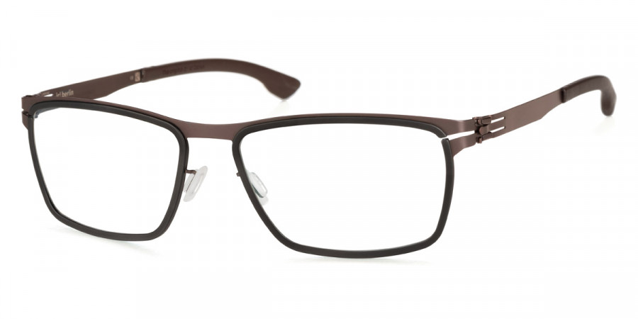 Ic! Berlin Chromium Teak-Black Eyeglasses Side View