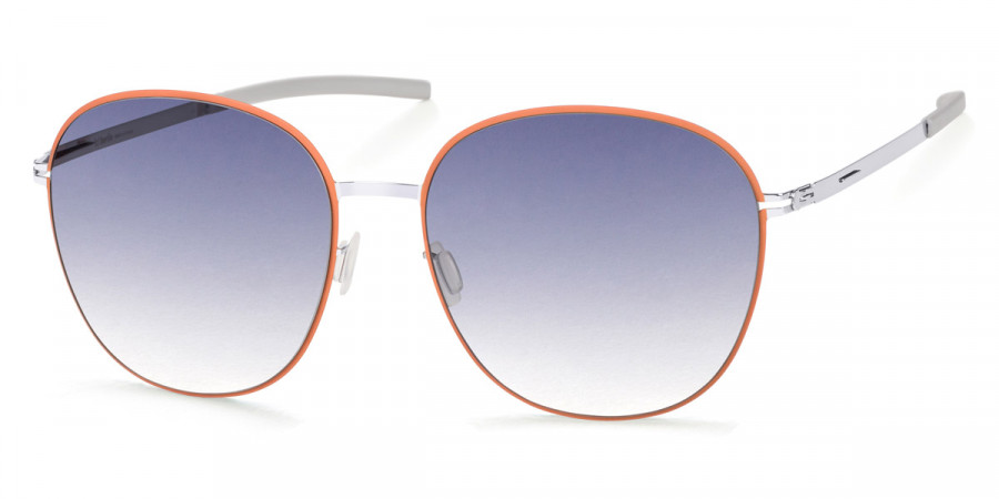 Ic! Berlin Coho Peach Silver Circle Sunglasses Side View