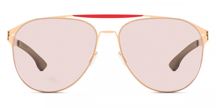 Ic! Berlin Daiying L. Rose Lava Sunglasses Front View