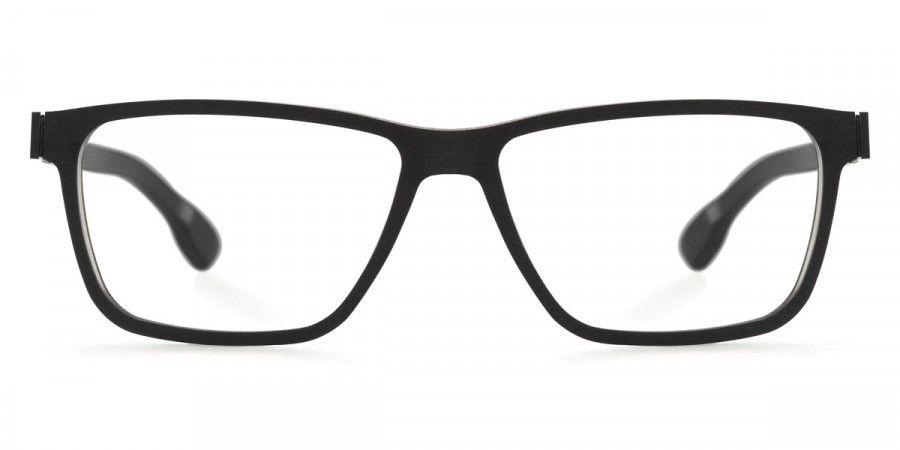 Ic! Berlin Data Black-Rough Eyeglasses Front View