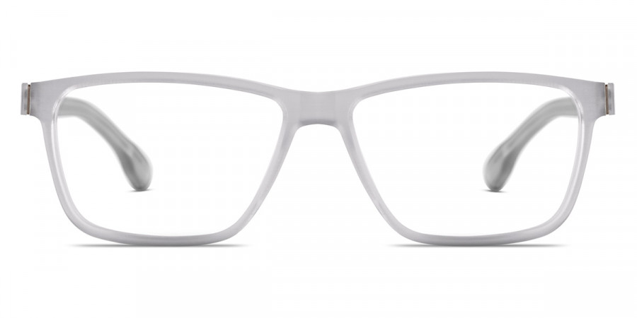 Ic! Berlin Data Sky-Gray-Rough Eyeglasses Front View