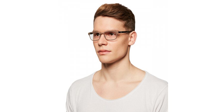 Ic! Berlin District Black-Taupe Eyeglasses On Male Model