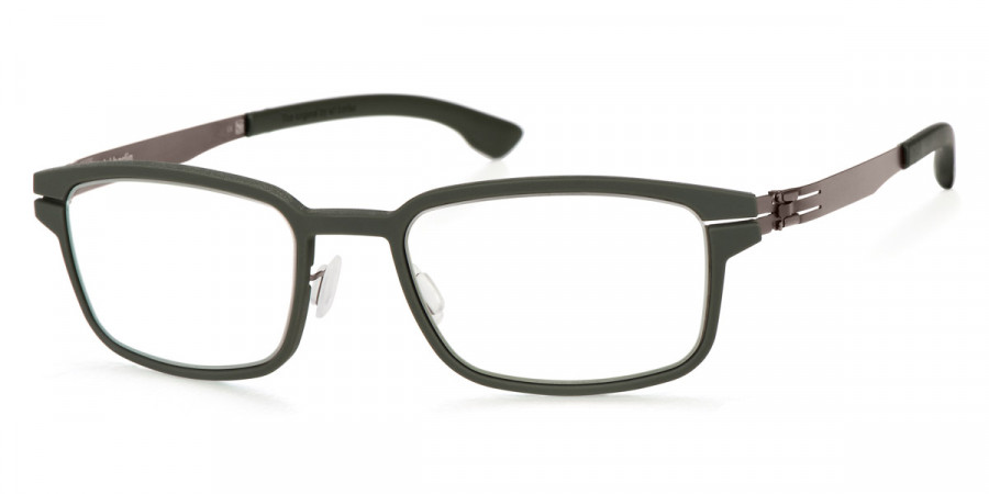 Ic! Berlin District Graphite-Dark-Green Eyeglasses Side View