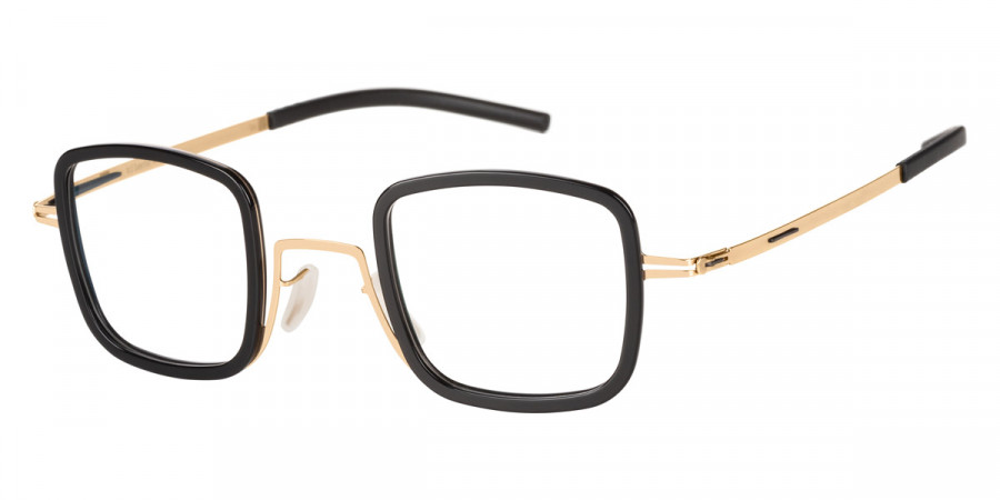 Ic! Berlin Doyoon Rosé-Gold-Black Eyeglasses Side View