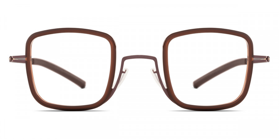 Ic! Berlin Doyoon Teak-Mahagony Eyeglasses Front View