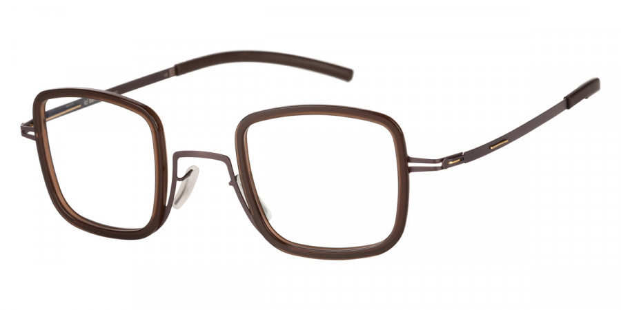 Ic! Berlin Doyoon Teak-Mahagony Eyeglasses Side View