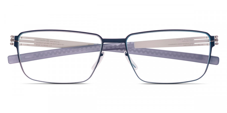 Ic! Berlin Dr. Kauermann Marine Blue Eyeglasses Front View