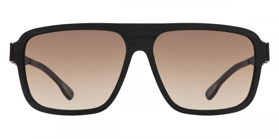 Ic! Berlin Egon Black Rough Sunglasses Front View