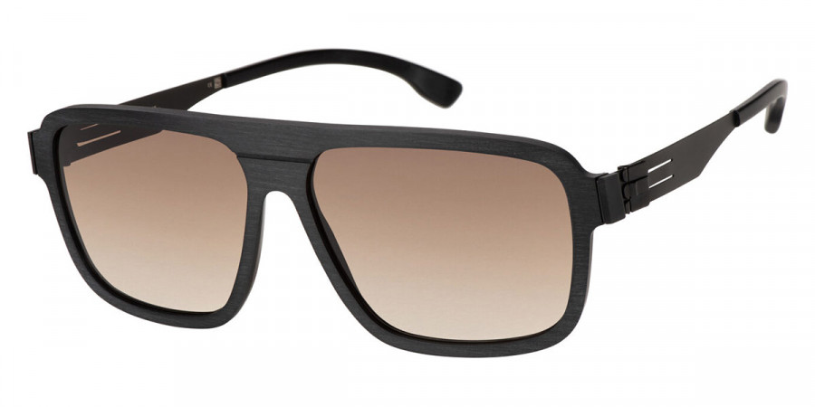 Ic! Berlin Egon Black Rough Sunglasses Side View