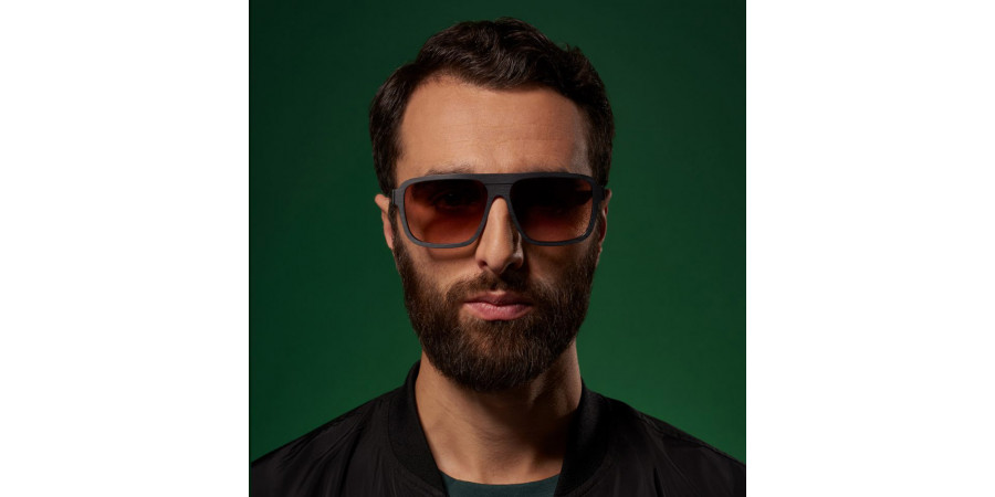 Ic! Berlin Egon Black Rough Sunglasses Lifestyle Shot