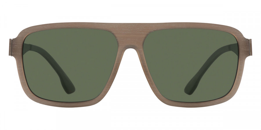 Ic! Berlin Egon Walnut Rough Sunglasses Front View