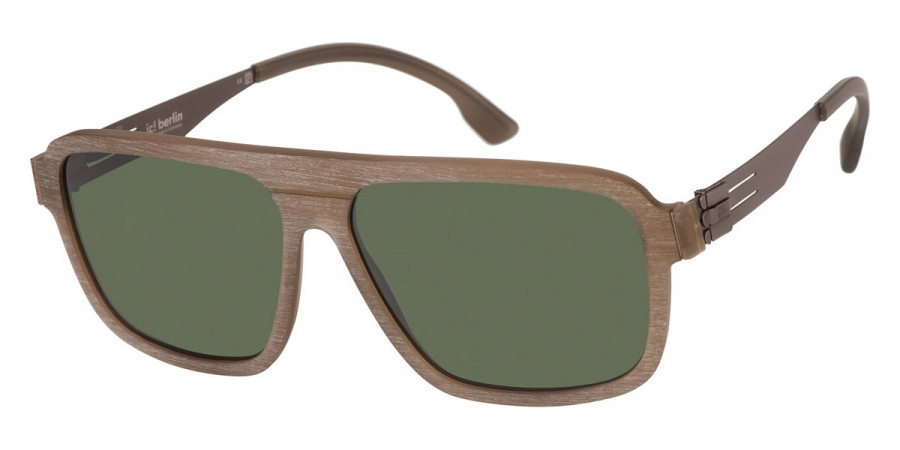 Ic! Berlin Egon Walnut Rough Sunglasses Side View