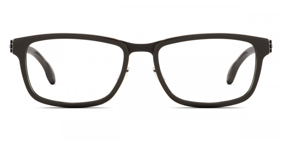 Ic! Berlin Ellner O. Black-Deep-Forest Eyeglasses Front View