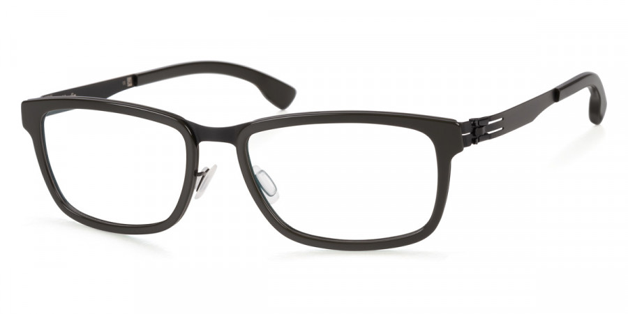 Ic! Berlin Ellner O. Black-Deep-Forest Eyeglasses Side View