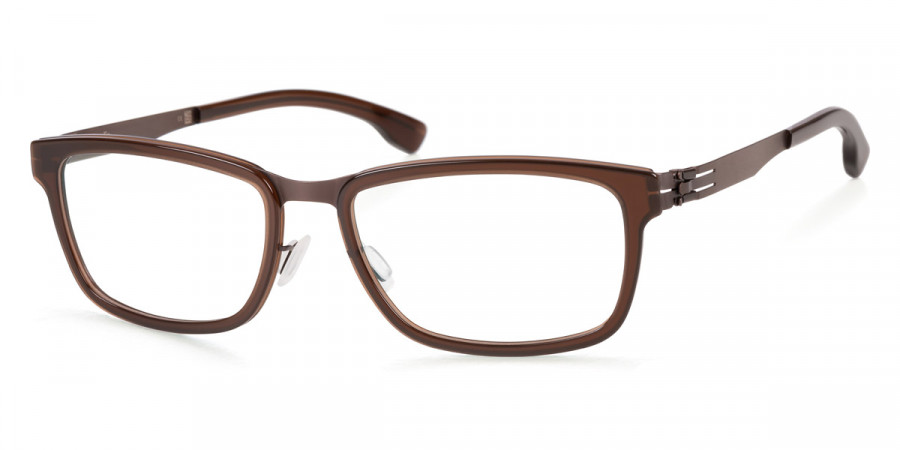 Ic! Berlin Ellner O. Teak-Mahagony Eyeglasses Side View