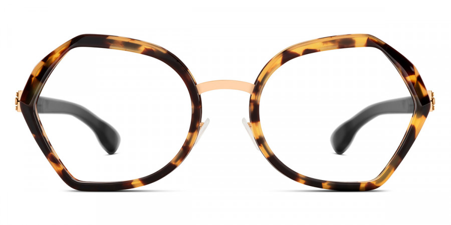 Ic! Berlin Emmeline Rose Gold Ecohoney Eyeglasses Front View