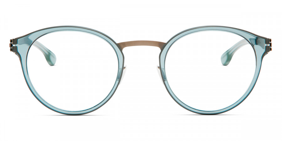 Ic! Berlin Eric D. Graphite-Petroleum Eyeglasses Front View