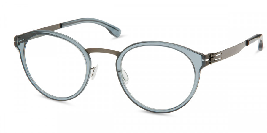 Ic! Berlin Eric D. Graphite-Petroleum Eyeglasses Side View